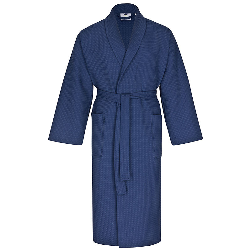 Flauschiger Bademantel Mit Schlagring-Muster – Unisex Für Damen & Herren | Sauna & Morgenmantel
