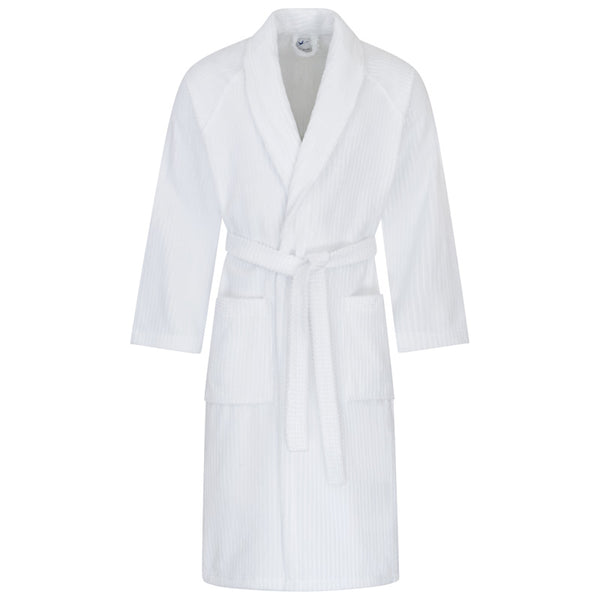 Luxury-Line Bademantel Schalkragen Modell 531 - 320 g/m² Streifendesign