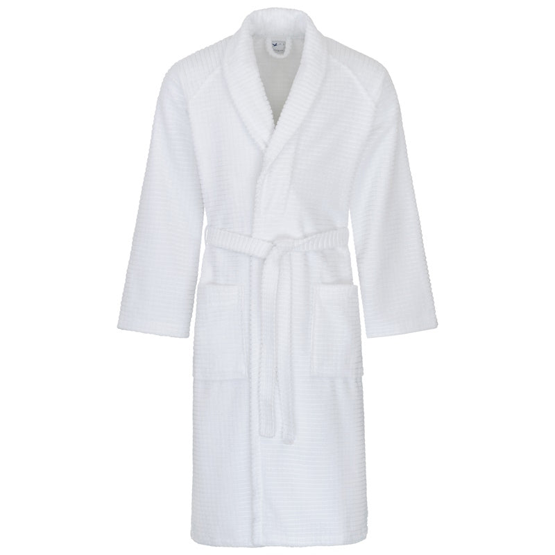 Luxury-Line Bademantel Schalkragen Modell 521 - 320 g/m² Karodesign