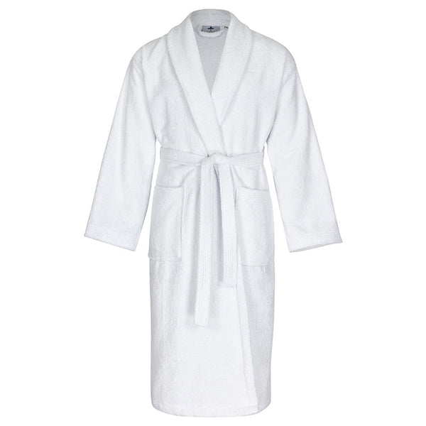 Premium - Bathrobe shawl collar type 201 430g/m² - in white  