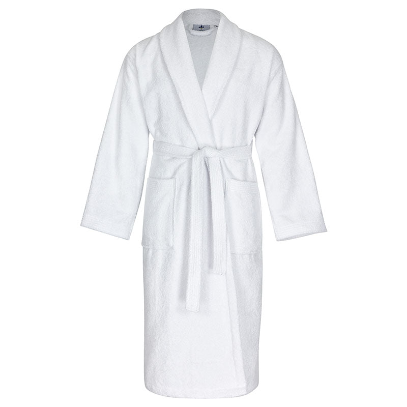 Premium - Bathrobe shawl collar type 201 430g/m² - in white  
